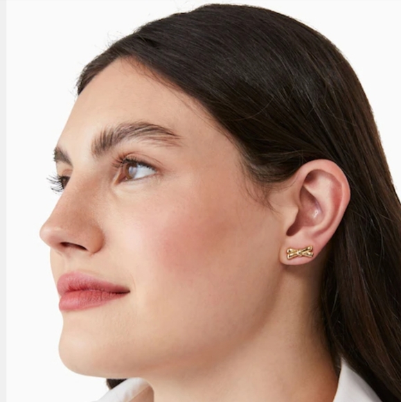 NWT Kate Spade Double Bow Studs - Picture 5 of 7
